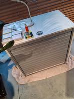 Vintage Bureau kast met roldeur 80Hx80Bx45D, Ophalen
