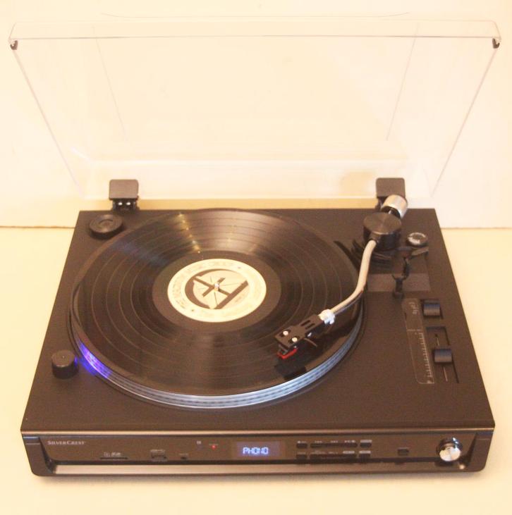 SilverCrest Platenspeler / Met Pitch Control / USB / SD, Audio, Tv en Foto, Platenspelers, Zo goed als nieuw, Platenspeler, Pitch-regelaar