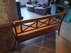 Houten zitbank, Huis en Inrichting, Ophalen, Gebruikt, Minder dan 75 cm, Driepersoons