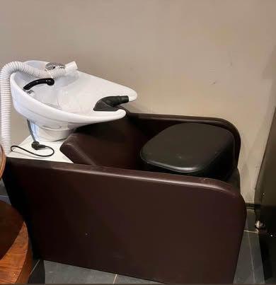 Bac à shampoing et siège massant coiffure, Huis en Inrichting, Fauteuils, Zo goed als nieuw, Ophalen