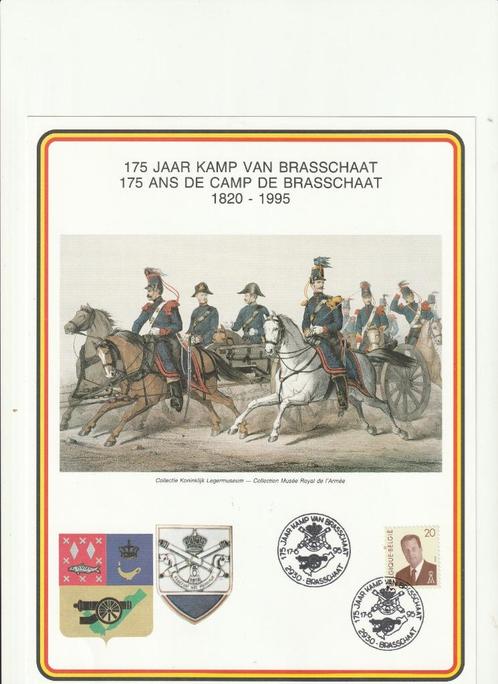 Herdenkingskaart 175 jaar Kamp Brasschaat, Verzamelen, Militaria | Algemeen, Ophalen of Verzenden