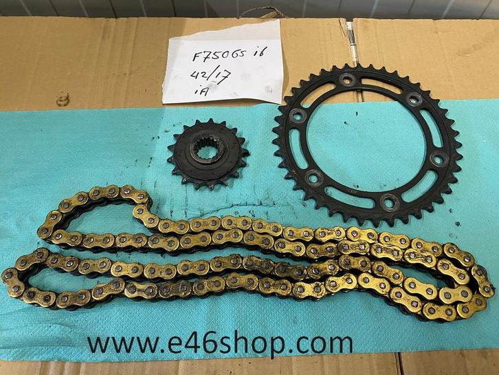 BMW F700GS KETTING TANDWIELSET, Motos, Pièces | BMW, Utilisé, Enlèvement ou Envoi