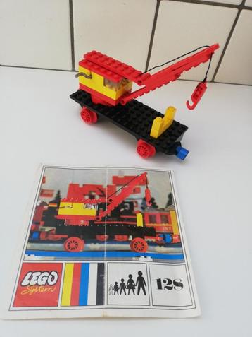 lego 128 trein wagon with breakdown crane beschikbaar voor biedingen