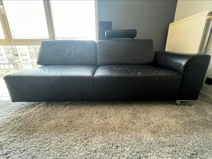 Zetel in kunstleder. 1 deel van hoeksalon, Huis en Inrichting, Zetels | Zetels, Gebruikt, Rechte bank, 200 tot 250 cm, 75 tot 100 cm