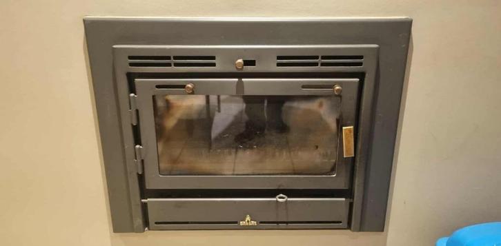inbouwcassette, Huis en Inrichting, Kachels, Gebruikt, Inbouw, Houtkachel, Hout, Ophalen