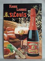 Café reclame bord bier Kriek Lambic St.Louis, Verzamelen, Ophalen of Verzenden, Gebruikt, Reclamebord