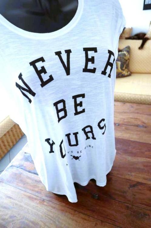 nieuw ‘never be yours always be mine’ als top T-shirt, Vêtements | Femmes, T-shirts, Neuf, Taille 46/48 (XL) ou plus grande, Blanc