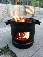 Poêle à bois traditionnel avec support marmite, Tuin en Terras, Ophalen, Zo goed als nieuw, Vuurkorf