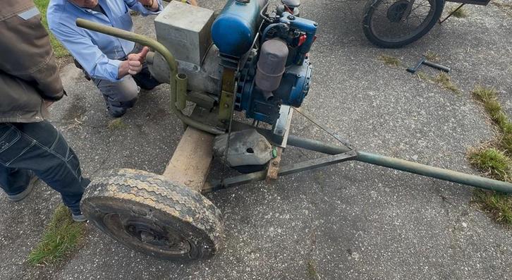 Hatz ES79 dieselmotor met 4 kVA generator, Doe-het-zelf en Bouw, Aggregaten, Ophalen