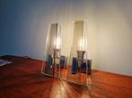 Paar Italiaanse glazen wandkandelaars, 1970, Antiek en Kunst, Antiek | Verlichting, Ophalen of Verzenden