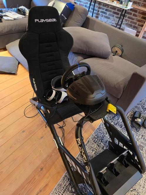 Playseat met stuur Thrustmaster T300RS en playstation vr2, Games en Spelcomputers, Spelcomputers | Sony Consoles | Accessoires