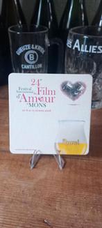 Brasserie bière ancien sous-bock Duvel 24 ème Film d Amour, Ophalen of Verzenden, Gebruikt