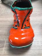 Vintage porseleinen schoen oranje groen, Antiek en Kunst, Ophalen of Verzenden