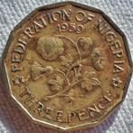 NIGERIA; THREEPENCE 1959 KM 3, Postzegels en Munten, Munten | Afrika, Verzenden, Nigeria, Losse munt