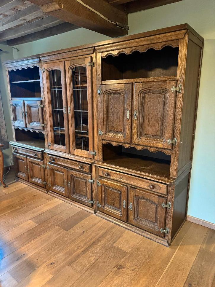 Massieve authentieke kast in 4 delen  - opgeborgen = netjes!, Antiek en Kunst, Antiek | Meubels | Kasten, Ophalen