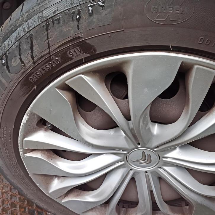Citroën c4 stalen velgen 205/55 R16 91V, Auto-onderdelen, Banden en Velgen, Velg(en), Ophalen of Verzenden