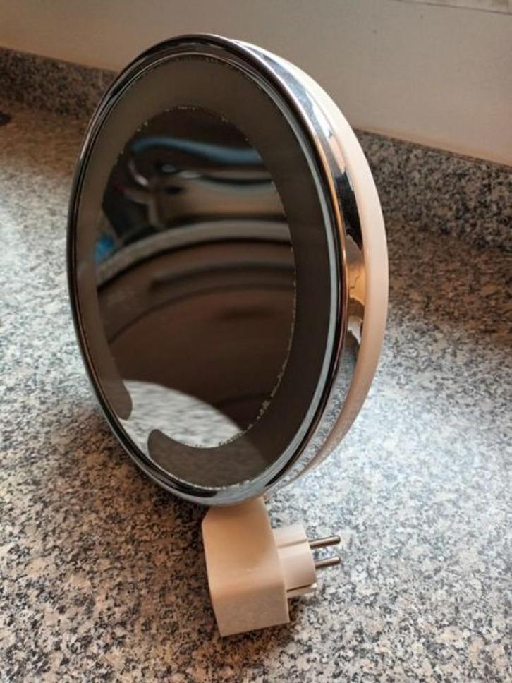 wand make-up spiegel verlicht, Huis en Inrichting, Woonaccessoires | Spiegels, Gebruikt, Minder dan 50 cm, Minder dan 100 cm, Rond