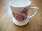 NOUVEAU ÉTUI À BOISSON / SOUCOUPE DÉCORÉE DE ROSES, Enlèvement ou Envoi, Porcelaine, Neuf