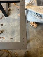 Mooie tafelsructuur zwart gepoedercoat, Tuin en Terras, Ophalen, Zo goed als nieuw
