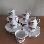 8 mokka tasjes + bordjes porselein Schloss Amalienburg., Ophalen of Verzenden