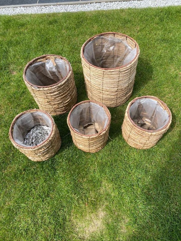 bloempotten, Tuin en Terras, Bloempotten, Gebruikt, Overige materialen, Binnen, Balkon, Tuin, Minder dan 40 cm, 25 tot 40 cm, Rond