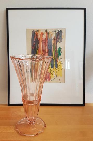 Gave Art-Deco Vaas, Ankerglas/Bernsdorf, Model BERLIN beschikbaar voor biedingen