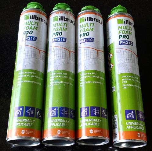4 bussen Illbruck FM310 Purschuim 750 ml, Doe-het-zelf en Bouw, Isolatie en Afdichting, Nieuw, Overige materialen, Ophalen of Verzenden