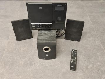 Medion CD, MP3, USB speaker system subwoofer 2 luidsprekers, Enlèvement, Utilisé, Ensemble surround complet