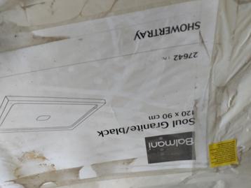 Douchebak graniet zwart 90cm / 120cm beschikbaar voor biedingen