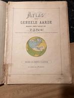 Atlas der geheele Aarde, bewerkt onder toezicht van Prof. P., Boeken, Atlassen en Landkaarten, Gelezen, Wereld, Prof P.J. Veth