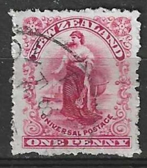 Nieuw Zeeland 1900/1909 - Yvert 98 - Landbouwter - 1 p. (ST), Timbres & Monnaies, Timbres | Océanie, Affranchi, Envoi