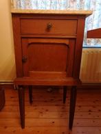 Antieke nachttafel nachtkast met marmeren blad, Huis en Inrichting, Ophalen