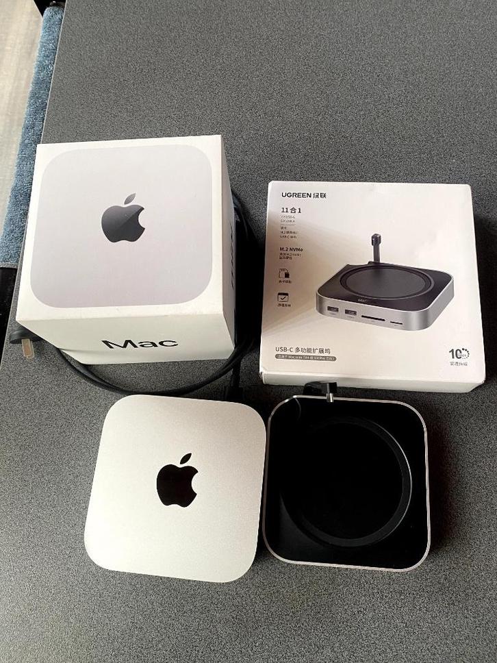 Mac mini M4 (16GB/256GB) + Ugreen 11-in-1 Docking Station​, Computers en Software, Apple Desktops, Zo goed als nieuw, Mac Mini