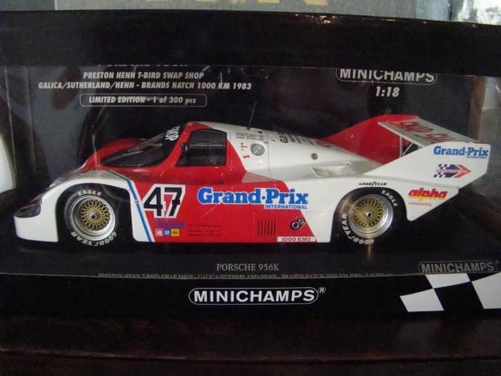 1/18 Porsche 956 K Minichamps, Hobby en Vrije tijd, Modelauto's | 1:18, Nieuw, Auto, MiniChamps, Ophalen of Verzenden