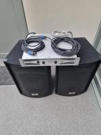 DEVINE Boxenset met AMERICAN AUDIO versterker, Gebruikt, Overige typen, 120 watt of meer, Ophalen