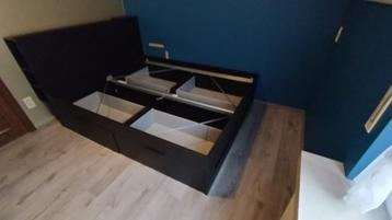 BRIMNES bed 160x200 zwart beschikbaar voor biedingen