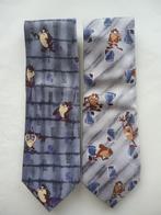 Stropdas Tasmanian Devil / Taz , 2 stuks (Looney Tunes), Ophalen of Verzenden, Zo goed als nieuw, Blauw