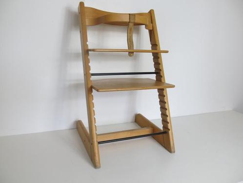 Vintage Stokke Tripp Trapp met houten beugel en origineel le, Kinderen en Baby's, Kinderstoelen, Gebruikt, Ophalen