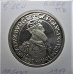 België 5 ECU 1987 zilver., Verzenden, Zilver, Losse munt, Zilver