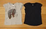 2 T-shirts H&M, maat 128, Kinderen en Baby's, Kinderkleding | Maat 128, Meisje, H&M, Ophalen of Verzenden, Zo goed als nieuw