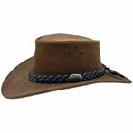 Australische kangaroo leren hoed maat L, Kleding | Heren, Hoeden en Petten, Ophalen, Nieuw, 58 of 59 cm (L, 7¼ of ⅜ inch), Hoed