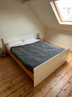 Dubbel bed 160x210, 160 cm, Gebruikt, 210 cm, Hout