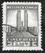 1Belgisch Congo 1941 Koning Albert I gedenkteken Leopoldstad, Postzegels en Munten, Ophalen of Verzenden, Gestempeld, Koningshuis