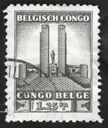 1Belgisch Congo 1941 Koning Albert I gedenkteken Leopoldstad beschikbaar voor biedingen