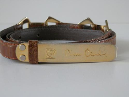 Pierre Cardin riem., Kleding | Dames, Riemen en Ceinturen, Zo goed als nieuw, 90 tot 100 cm, Minder dan 3 cm, Bruin, Echt leder