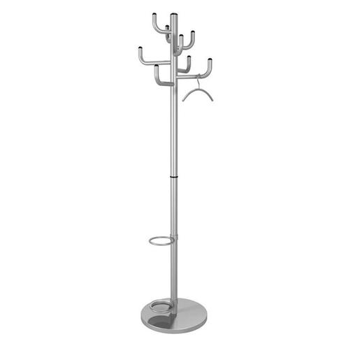 Kapstok Cancun metaal alugrijs staande kapstok, Huis en Inrichting, Woonaccessoires | Kapstokken, Nieuw, Staande kapstok, 150 tot 200 cm