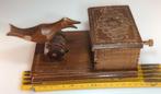 vintage houten sigaretten dispenser, Ophalen of Verzenden, Gebruikt, Overige typen