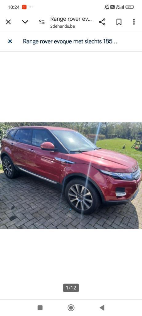 Range Rover Evoque 2.2diesel 185000km, Auto's, Land Rover, Particulier, ABS, Range Rover, Diesel, Handgeschakeld, Ophalen
