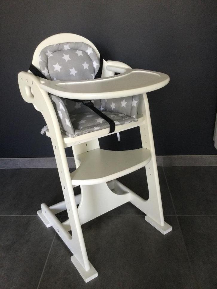 Kinderstoel Meegroeistoel (stijl van Trip Trap). In ‘t wit., Kinderen en Baby's, Kinderstoelen, Zo goed als nieuw, Meegroeistoel