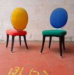 Medallon stoelen Jean-Charles de Castelbajac 1991, Huis en Inrichting, Stoelen, Ophalen, Gebruikt, Metaal, Twee